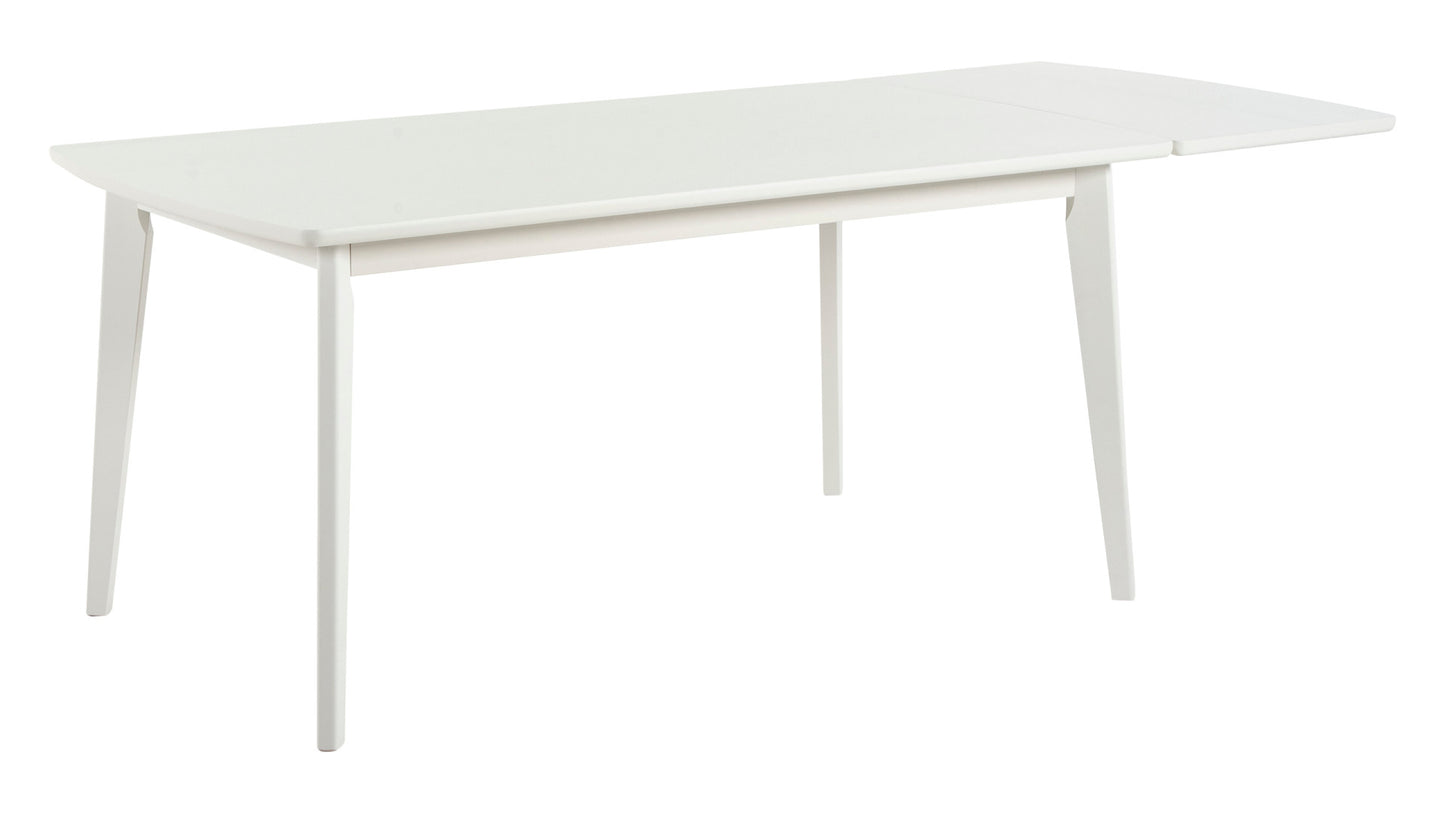 Pikendatav söögilaud ALAVA 160x90 cm valge