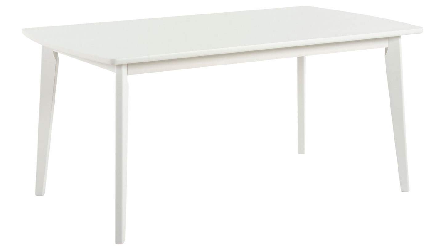 Pikendatav söögilaud ALAVA 160x90 cm valge